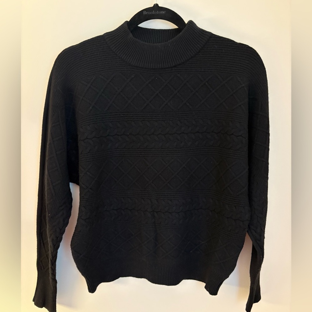 Magaschoni Black Textured Knit Sweater | Old Money | Dark Academia | Scandi Girl